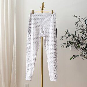 Glyder Sultry Leg Legging | White Wildflower Lace Print | NWT | Size L